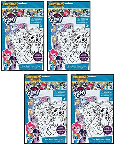 4-Pack My Little Pony Pop-Outz! Take-n-Play Coloring Boards