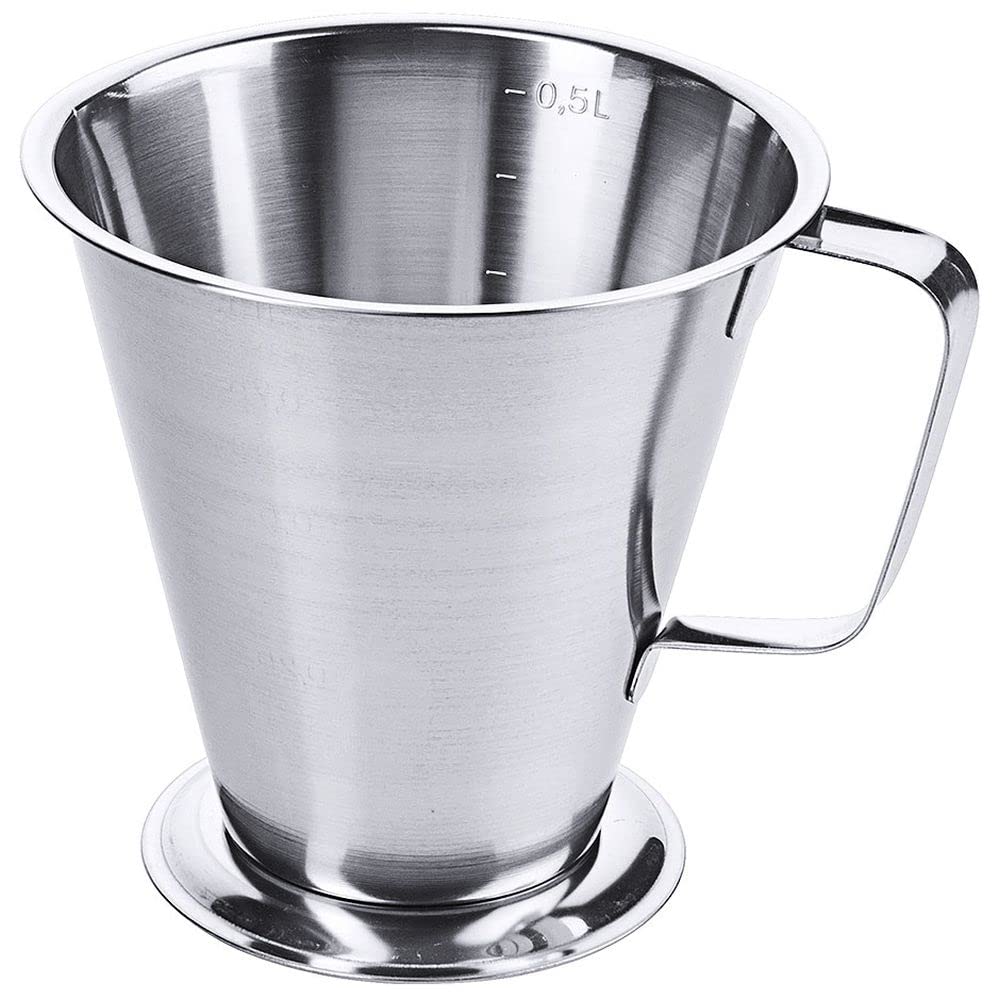 Stainless Steel Measuring Jug 550ml Kitchen Cooking Mug Cup Creamer Pitcher