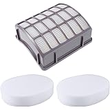 Foam and Felt Filter Kit HEPA Filter Felt Foam Vacuum Filter Replacement Set Compatible with Shark NV60 NV70 NV71 NV80 NVC80C NV90 NV95 UV420
