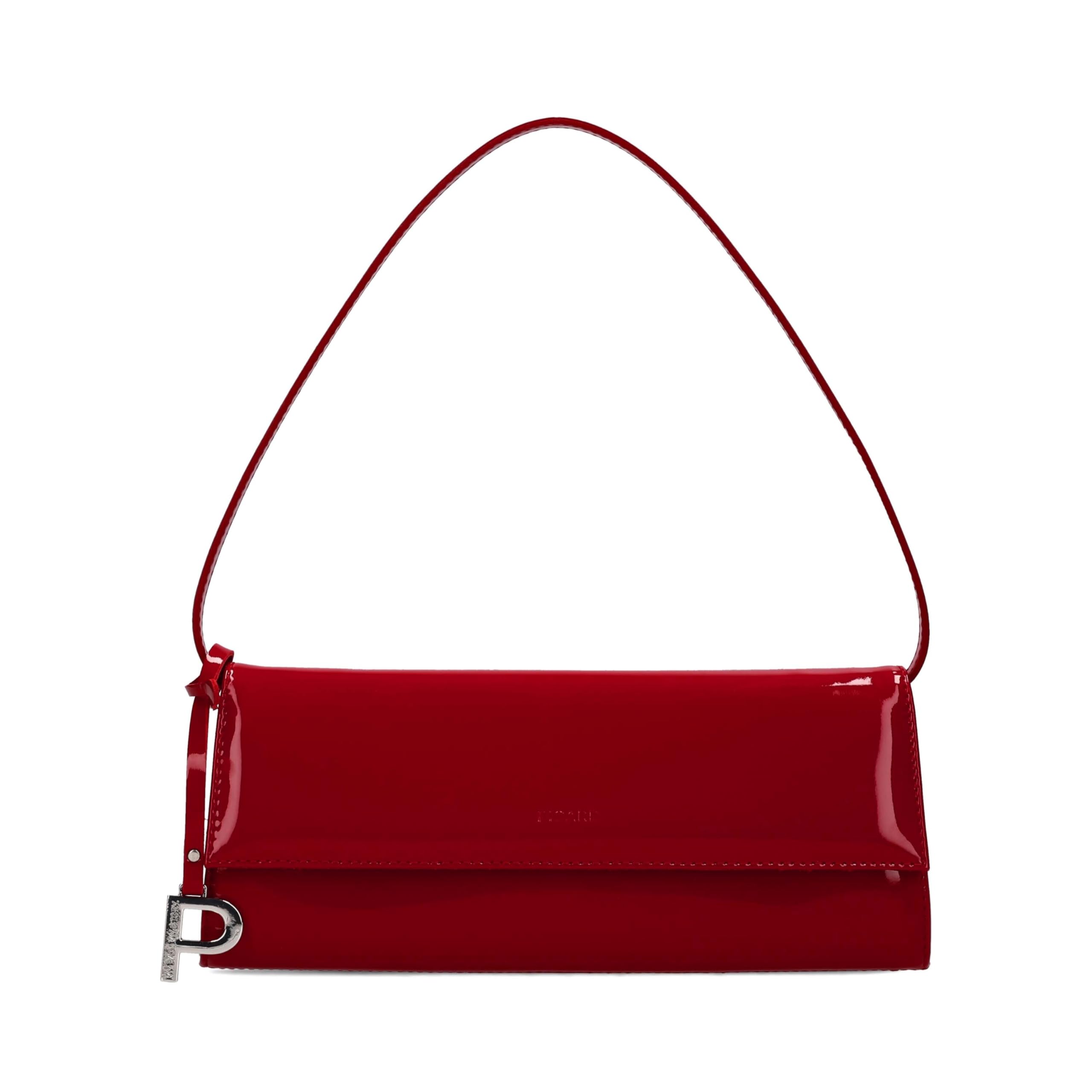 Picard Leather shoulder bag clutch Auguri Shoulderbag Red/Lack
