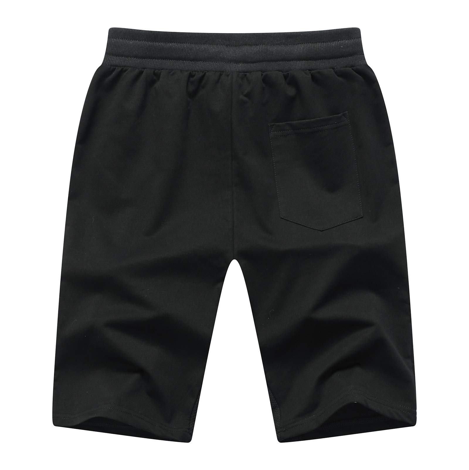 Tansozer Kurze Hosen Herren Mit Taschen - Sport Gym Shorts Jogginghose Sommer - Sweat Kurze Hose Männer Jogging Dunkelgrau L 3