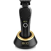 STYLECRAFT Instinct Professional Cordless Hair Trimmer IN2 Vector Motor | Intuitive Torque Control, Metal Housing, 3 Modular Cusom Lids, Micro-USB Rechargeable