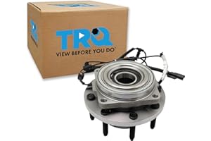 TRQ Front Rear Wheel Bearing & Hub Assembly 4WD with ABS Sensor Compatible with 2017-2022 Ford F-250 Super Duty F-350 Super Duty