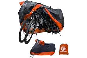 Bike Cover for 1 or 2 Bicycles – Outdoor Protection Against UV, Rain, Snow & Dust, with Lock Hole – Fits City, Mountain, Road