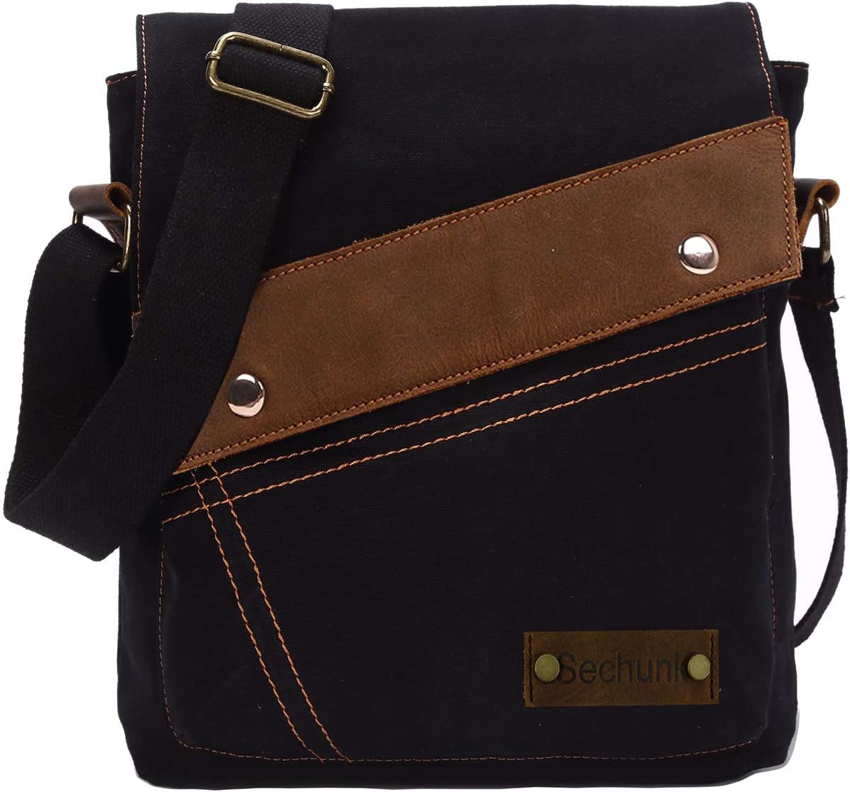 Sechunk Canvas Messenger Bags Shoulder Bags Crossbody Bags Purse Daypack for Men Women