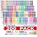 CLEARANCE SALE!Caliart 200 Gel Pens Coloring Set - 100 Gel Colored Pen plus 100 Refills for Adults Coloring Books, Drawing, Writing