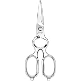 LIVINGO Kitchen Forged Shears Heavy Duty Come Apart Ultra Sharp Multi-Function Stainless Steel Scissors Bottle Opener, Nut Cr