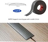 Zayejod 2M Self Adhesive PVC Floor Transition Strip Dark Grey Wood Grain view 2