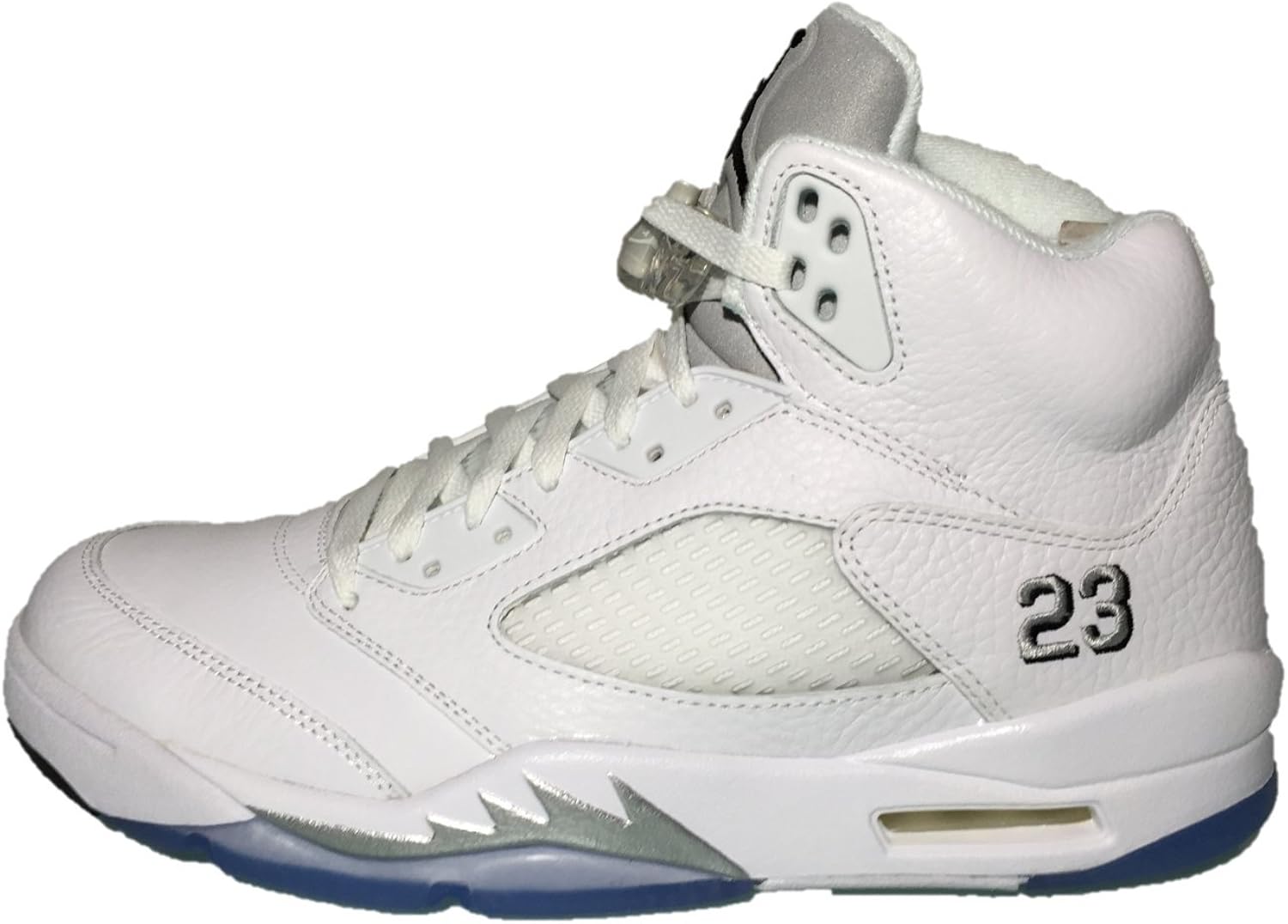 jordan 5 black metallic silver