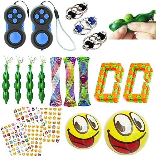 20 Pack Fidget Toys Bundle Sensory Toys Set, Fidget Toys Assortment for Reduce Stress and Anxiety, Birthday Party Favors, Classroom Rewards Prizes, Carnival