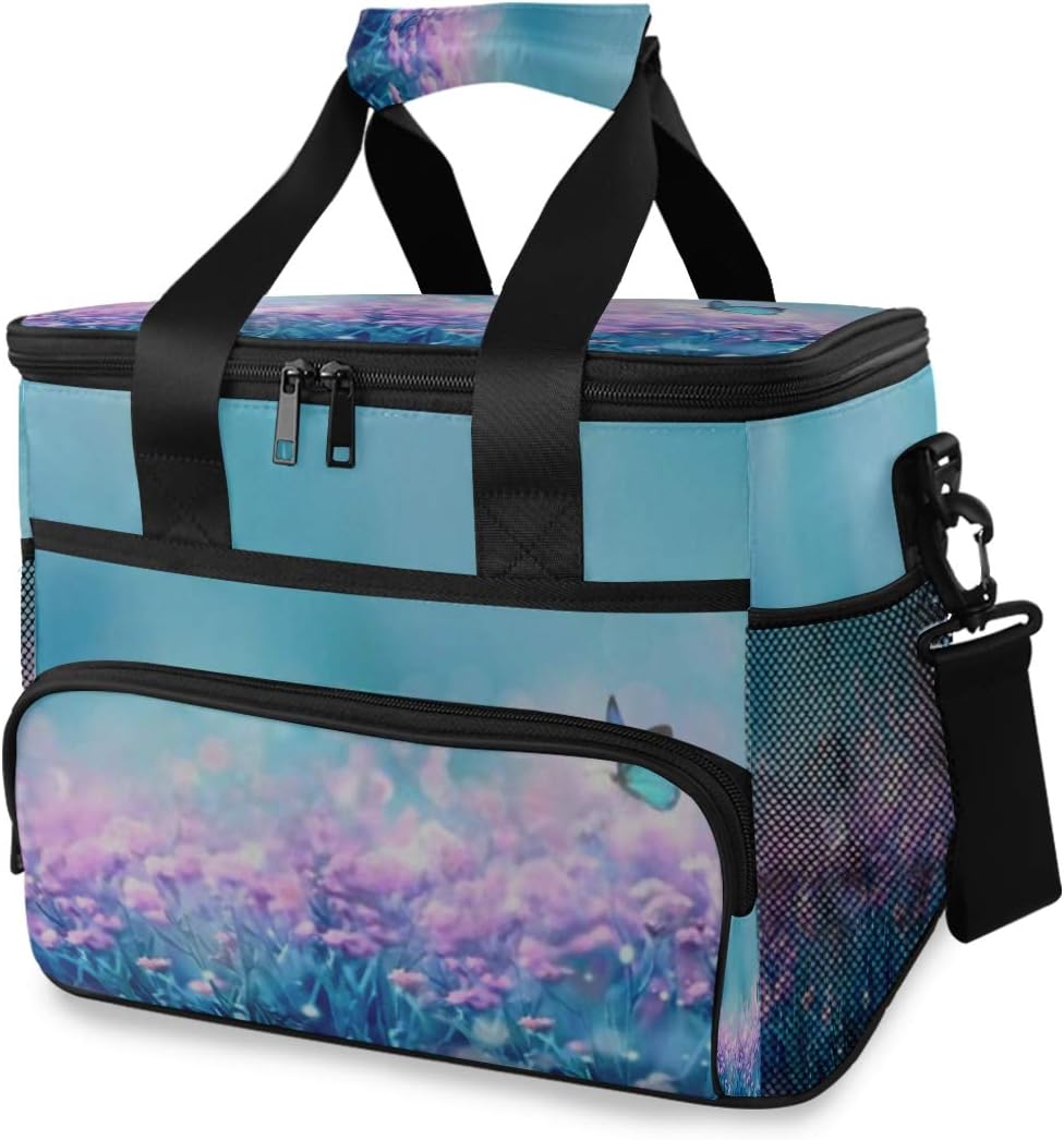 Cooler Bag, Floral Spring Natural Landscape Wild Pink 15l Large