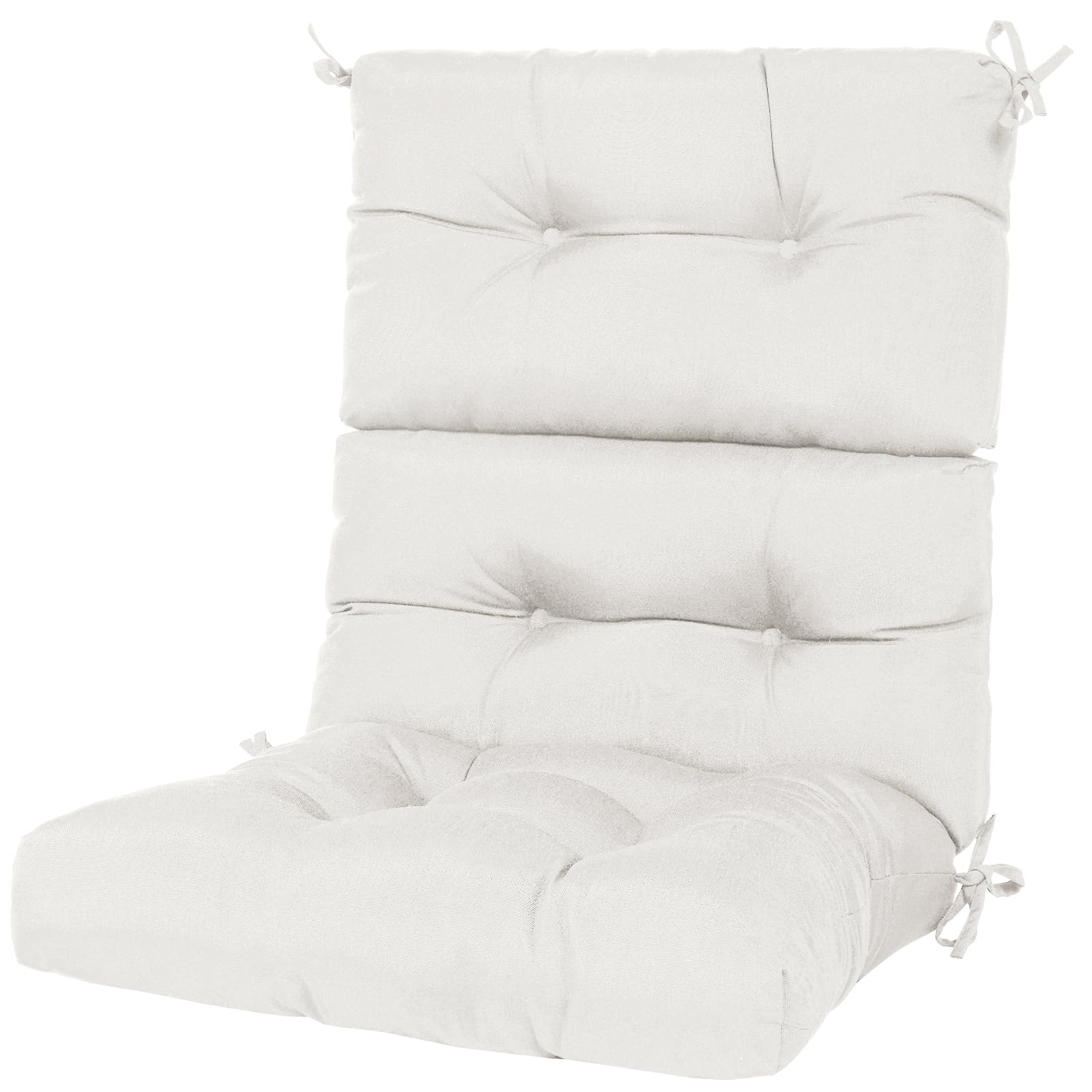 Photo 1 of Pcinfuns Rocking Chair Cushion Set, Indoor & Outdoor Rocker Cushions, Premium Tufted Pads Water Resistant Seat Cushions with Ties,Pack of 1,Beige