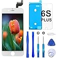 Brinonac Screen Replacement for iPhone 6s Plus 5.5 inch LCD Digitizer Touch Screen LCD Replacement Screen Frame Assembly Full Set with Tools and Screen Protector (White)