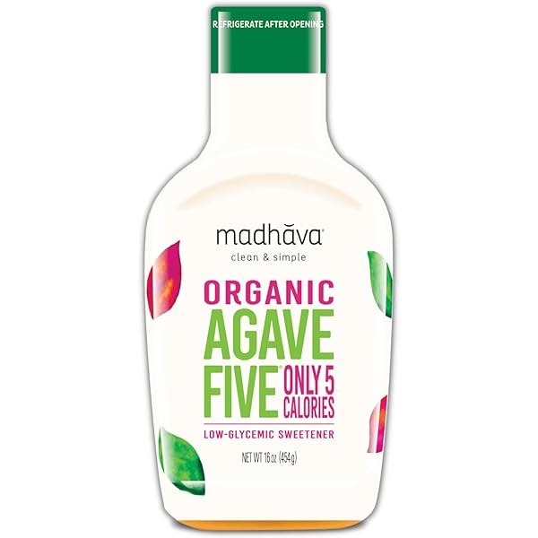 MADHAVA ORGANIC AGAVEFIVE, 16 OZ. BOTTLE (PACK OF...