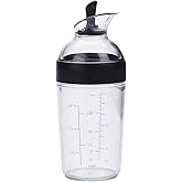 OXO Good Grips Little Salad Dressing Container with Measurement Markings | Leak-Proof Seal, Meal Prep Friendly, Salad Accessory, Salad Dressing Bottle, Easy to Store Sauces &amp; Marinades