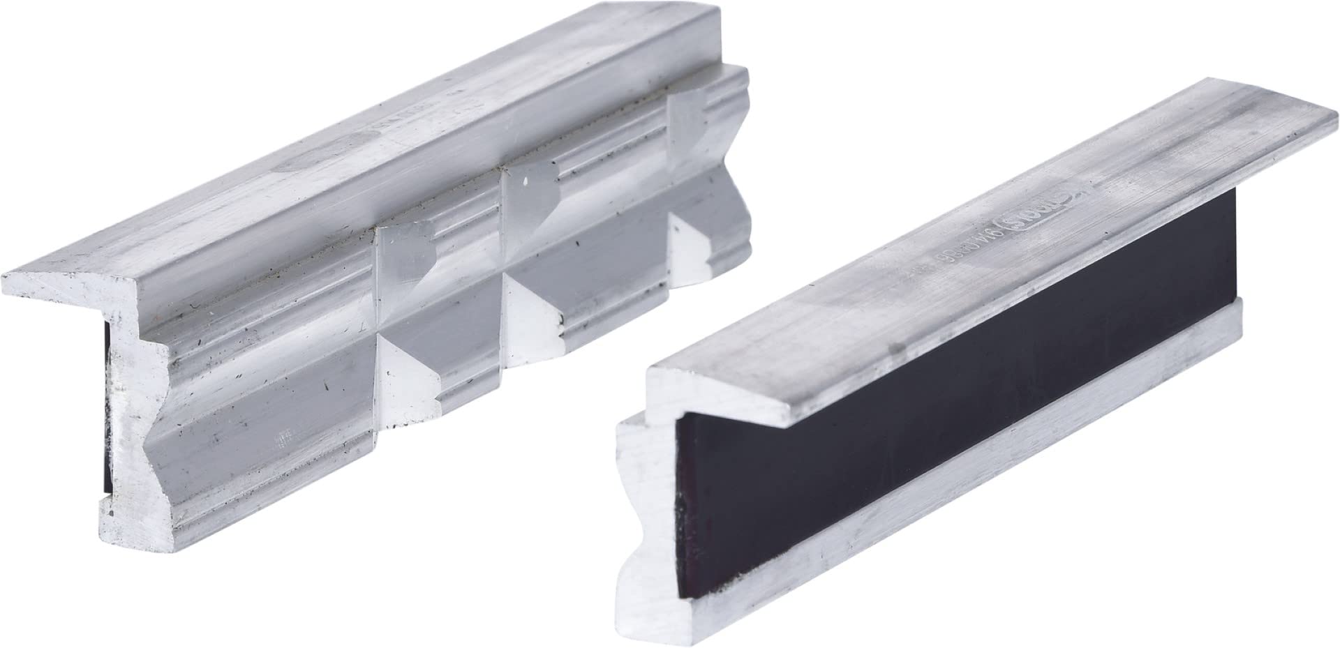 KS Tools 914.0086 120mm Aluminium Bench Vice Jaw with Trapezoid Notches