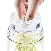 4-Pack of Fermentation Glass Weights with Easy Grip Handle for Wide Mouth Mason Jars