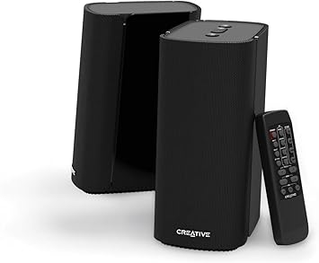 Creative T100 Enceintes De Bureau Hi Fi 2 0 Compactes Puissance De Crete Jusqu A 80w Avec Bluetooth 5 0 Entree Optique Aux In Pour Ordinateurs De Bureau Et Ordinateurs Portables Noir Amazon Fr Audio Hifi