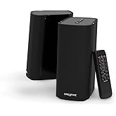 Creative T100-2.0 Compact Hi-Fi Desktop Speakers, up to 80W Peak Power with Bluetooth 5.0, Optical-in, AUX-in, Wide Soundstag