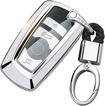 Amazon Bmw スマートキーケース 車用 キーカバー 高級 Tpu 軽量 シリコン キーホルダー 金属光沢 鍵 汚れ 落下 傷防止 Bmw 3シリーズ 1シリーズ 3li 525 535 X3 X4 X5 X6 対応 灰 キーケース キーホルダー 車 バイク