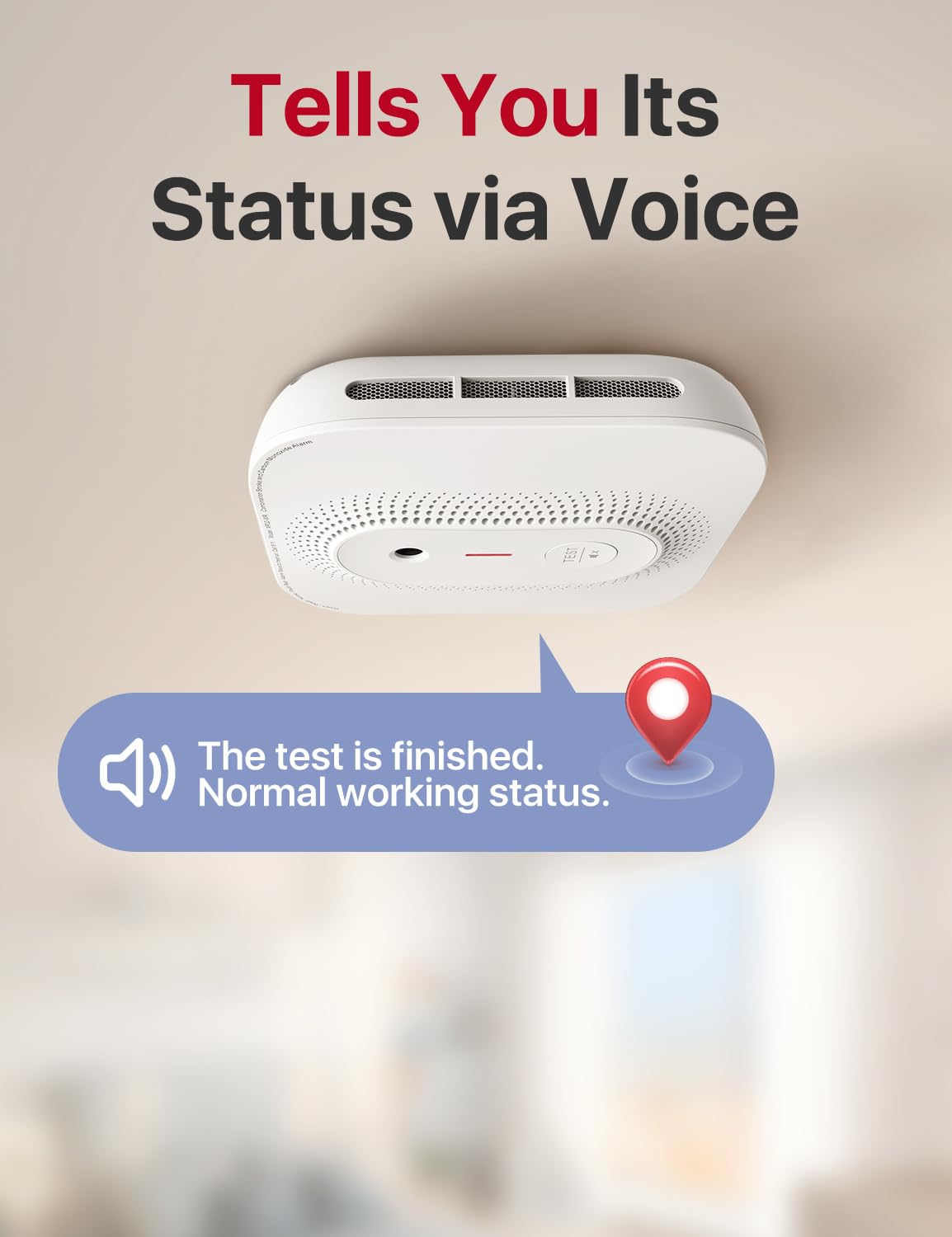 X-Sense Smoke Detector Carbon Monoxide Detector Combo Hardwired with Voice Location, Hardwired Interconnected Smoke and Carbon Monoxide Detector, Model XP02-AR, 1-Pack