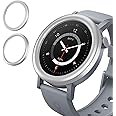 FIOPAZ 2 Pack for CMF Watch Pro 2 Bezel Ring, Bumper Protector for CMF Watch Pro2 Metal Round+Ring Bezel Guard, Anti Scratch Bumper Protector, Without Screen (Silver)