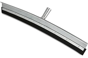 Unger Professional AquaDozer 36” MAX Smooth Surface Curved Floor Squeegee, Flood Cleanup Scrubber for Concrete and Asphalt, Cleaning Tool with Rounded Hood, Pushes 2 Times More Water and Debris