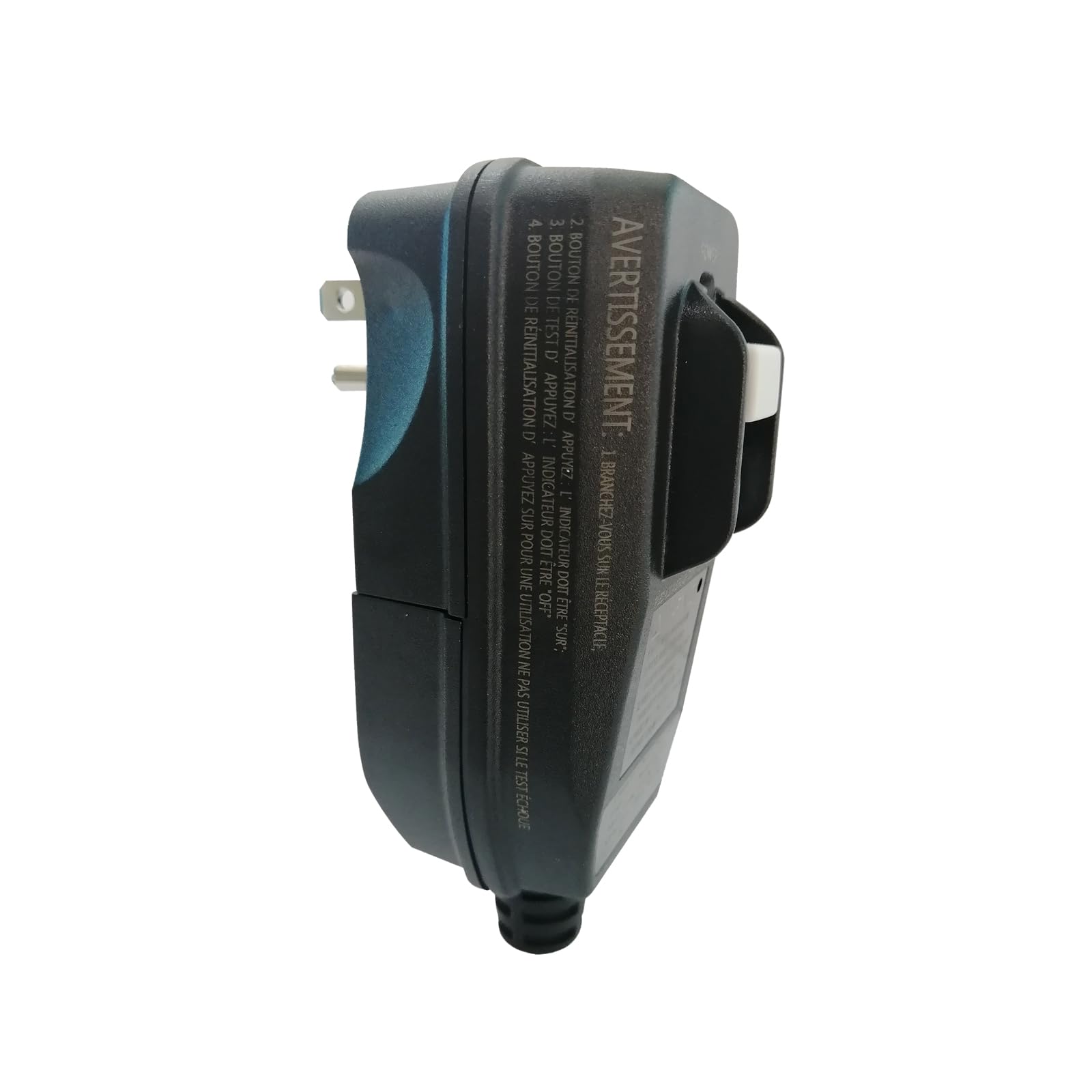 Photo 1 of Kaper Patented Auto-Monitoring GFCI Plug Replacement, 15 Amp Grounded 3-Prong, Manual Reset, ETL Listed, for Power Pressure Washer & Pool Pump, Durable 3-Wire Assembly, 1 Pack, Black
