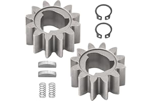 KINTLE 42661-VE2-800 12 Tooth Drive Wheel Gears Kit Compatible with H-onda Mower Include 42661-VE2-800 Gears 42672-VE2-800 Keys Springs & Clips, Fits HRM215 HRB215 HRS216-2 Pack