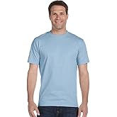 Gildan Mens DryBlend 50 Cotton/50 Poly T-Shirt, Small, Light Blue