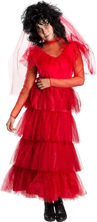 80s Prom Dresses &ndash; Party, Cocktail, Bridesmaid, Formal Rubies Costume Lydia Womens Beetle Juice Wedding Dress Costume  AT vintagedancer.com