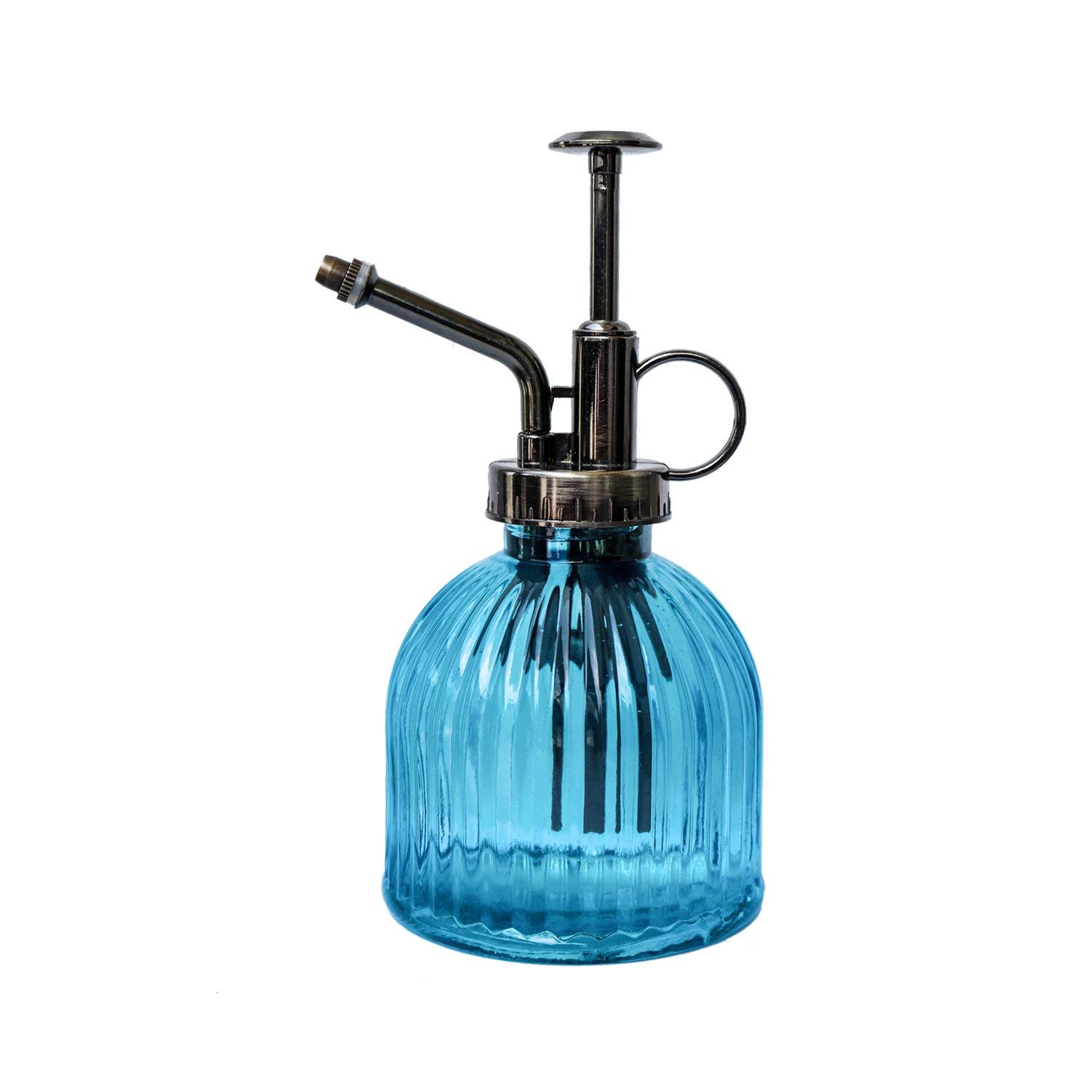 Plant Mister, Boller Decorative Glass Water Spray Bottle with Top Pump Vintage Style Small