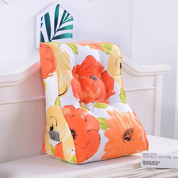 HUHD Triángulo Cojín Grande Cama Descanso Al Lado de la Cama Cintura