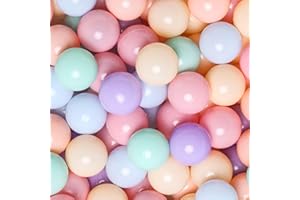 GOGOSO Ball Pits Balls for Toddlers Pack of 50 100 200 Plastics Shape Ball Non-Phthalate Non-BPA Non-Toxic 2.2-Inch Crush Proof Play Balls