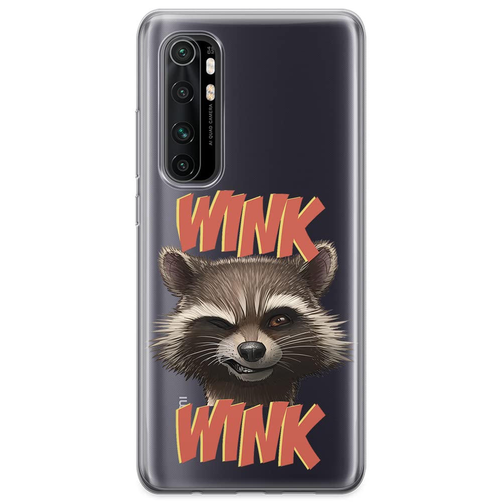 ERT GROUP mobile phone case for Xiaomi MI NOTE 10 Lite original and officially Licensed Marvel pattern Rocket 003 optimally adapted to the shape of the mobile phone, partially transparent — image 1