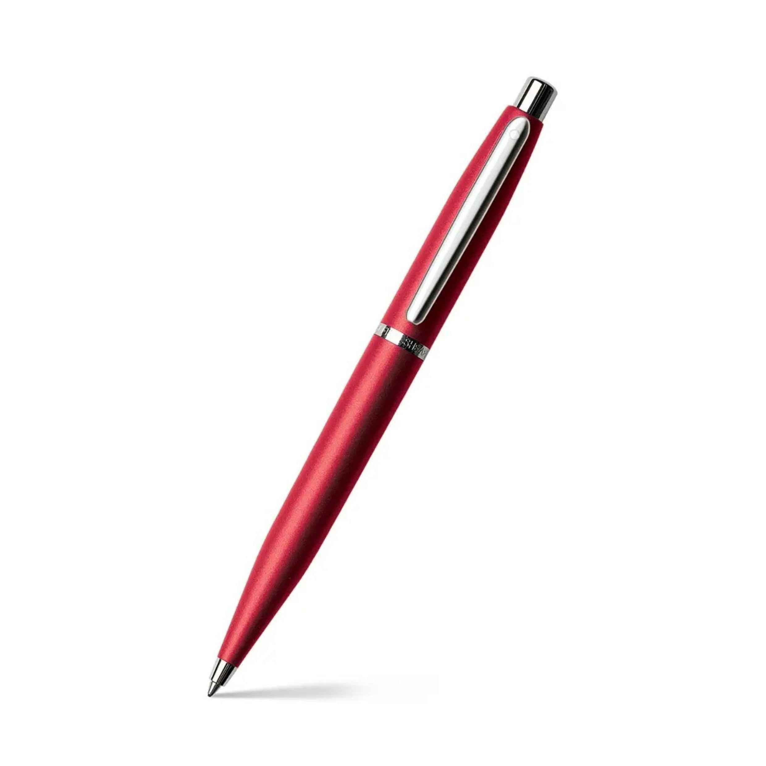 Sheaffer VFM - Refillable Ballpoint Pen, Excessive red Finish, Nickel Plate Trim — image 1