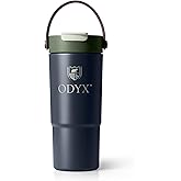 ODYX Mist Bottle – 22oz Insulated Stainless Steel Water Bottle with Dual Flip Lid, Straw & Spout, Leakproof, BPA-Free, Dishwasher Safe, Travel Tumbler for Sports, Work, or Journey (Olive Night)