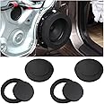 Osilly 4 Pcs 6.5" Foam Speaker Enhancer, Car Door Foam Speaker Rings Blocker, Self Adhesive Soundproof Sponge Kit, Bass Blocker Pad with High Rebound for Stereo Audio Speaker