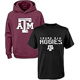 NCAA Youth 8-20 Polyester Performance Primary Logo Hoodie & T-Shirt 2 Combo Pack Set