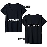 Womens Justin Bieber Changes V-Neck T-Shirt
