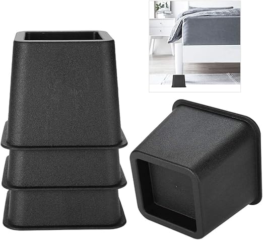 Amazon Com Estink Bed Risers 4pcs 3 Furniture Raisers Adjustable Bed Chair Riser Wide Feet Heavy Duty Chair Furniture Lift Set Home Kitchen