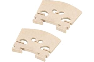 MECCANIXITY 3/4 Violin Bridge Maple Wood Violin Parts for 3/4 Violin, Pack of 2