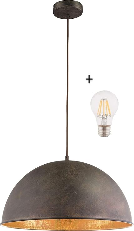 Hängelampe Vintage Esszimmer mit LED Lampe - 41 cm Hängeleuchte