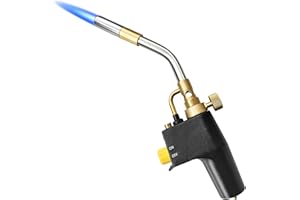 Soiiw Propane Torch Head High Intensity Torch Head Trigger Start Gas Torch Map Gas Torch Kit for Propane,Map and Mapp Gas,Map