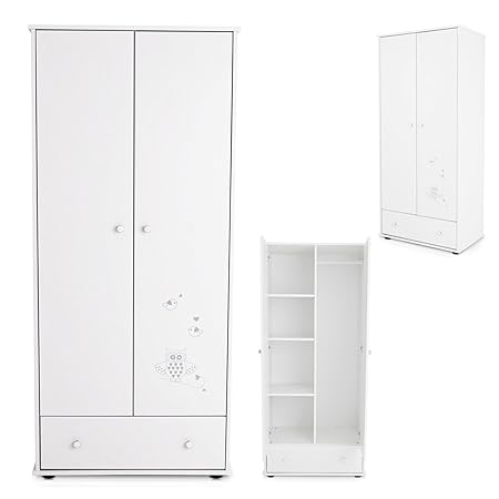 KLUPS Kinderzimmer SET Baby-Zimmer 'EULE' (Schrank, passend für alle Farben)