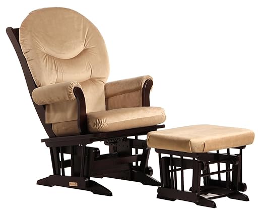 dutailier sleigh glider and ottoman set