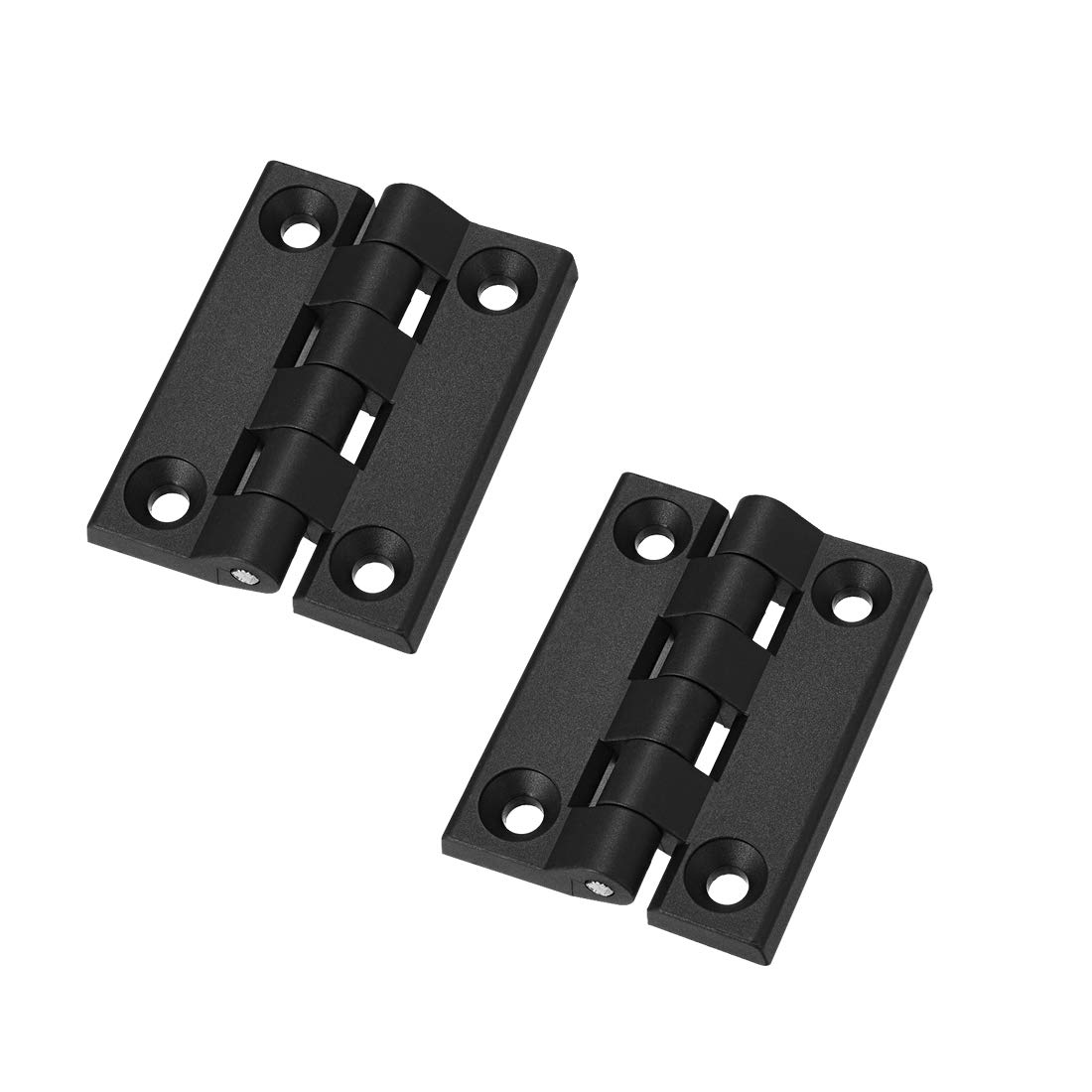 sourcing map 2pcs Cabinet Gate Closet Door 102mm Length ABS Nylon Hinge