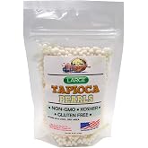 Large Pearl Tapioca &bull; 100% Tapioca &bull; 100% Natural &bull; Make Your own Tapioca Pudding/Boba Bubble Tea &bull; Vegan Kosher Sourced &bull; Sugar Free &bull; NON-GMO &bull; Gluten-free!