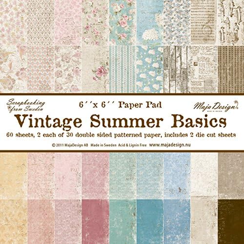 Maja Design Vintage Summer Basics 6 x 6 Paper Stack