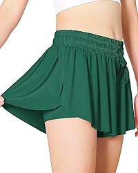 AIOIC Girls Butterfly Shorts Kids Flowy Shorts